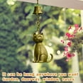 thumbnail image 4 of Cat Wind Chimes Outdoor Hanging Handmade, Unique Hollow Design Artistic Atmosphere, Rustproof Metal Nylon Rope Durable Garden Decoration, Cat Themed Gift For Cat Lovers Various, 4 of 5