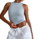 thumbnail image 1 of Camiseta De Verano Para Mujer Sexy fitness pit strip top verano nuevo ombligo recortado chaleco delgado corto Cgtredaw Para estrenar, 1 of 1