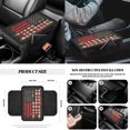 thumbnail image 7 of Jeiento American Honoring Firefighter Flags Car Front Back Seat Covers 14 PCS Set with Steering Wheel Cover Seatbelt Pad Trash Can Armrest Cover Rearview Mirror Cover Handbrake Cover Set Coasters, 7 of 7