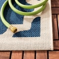 thumbnail image 4 of SAFAVIEH Courtyard Amanda Geometric Indoor/Outdoor Area Rug, 4' x 5'7", Navy/Beige, 4 of 13