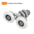 thumbnail image 3 of Uxcell Shower Door Rollers, Shower Twin Roller with 27mm Diameter, Glass Door Roller Replacement Parts, 4 Pack, 3 of 6