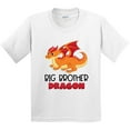 thumbnail image 3 of Inktastic Big Brother Cute Red and Orange Dragon Youth T-Shirt, 3 of 5