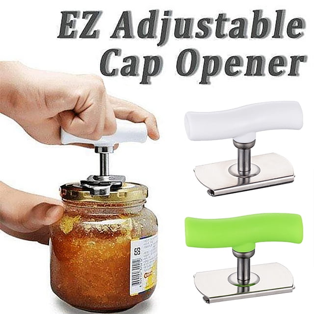 Fiudx Abridor de Botellas de Acero Inoxidable, Multifuncional, Mango Antideslizante, Diseño Compacto y Portátil, Fácil de Usar, Ideal para Picnics Al Aire Libre, Personas Mayores y Alivio de La Artri