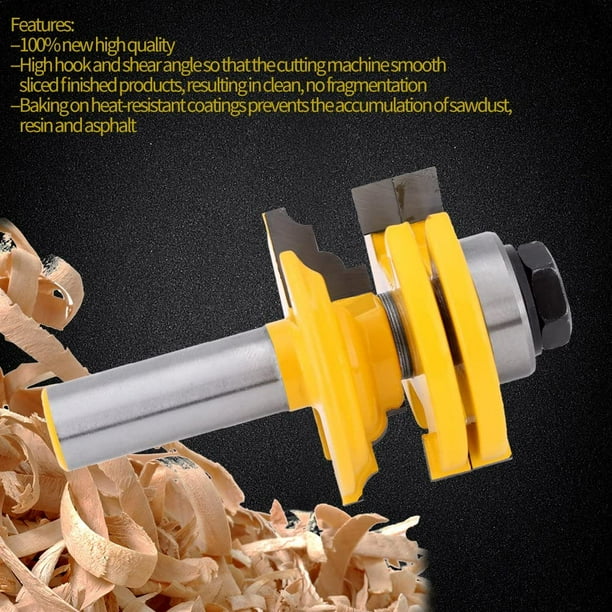 Shank Router Bit Milling Cutter Frame Glass Door Reversible Rail Stile Cemented Carbide Router Bit Woodworking Tools