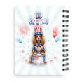 thumbnail image 2 of Happy 4th of July Patriotic Boykin Spaniel Marching Band Uniform Balloons Fireworks Spiral Bound Journal Dog Lover 5x7in Spiral Notebook - 13009, 2 of 5