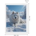thumbnail image 2 of Diamond Art Kit for Adults, Winter White Arctic Dog Snowfall Diamond Painting for Adults Beginners, 5D DIY Diamond Art Painting Kits, Colorful Diamond Painting Craft for Home Decor 12x16, 2 of 7