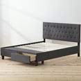 thumbnail image 4 of Rest Haven Nampa Upholstered Bed with Drawers, Full, Charcoal, 4 of 9