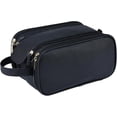thumbnail image 1 of Neceser Hombre, Neceser De Viaje Con Manija, Cosmetiquera Para Maquillaje, Organizr De Viaje De Baño Con Doble Cremallera, Gran Capacidad, Impermeable,Regalos Para Hombres y Mujeres, 1 of 3