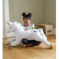 thumbnail image 3 of Magic Cabin - Razzle the 40"L Jumbo Plush Unicorn with Embroidered Hearts, and Rainbow Tail and Mane, 3 of 3