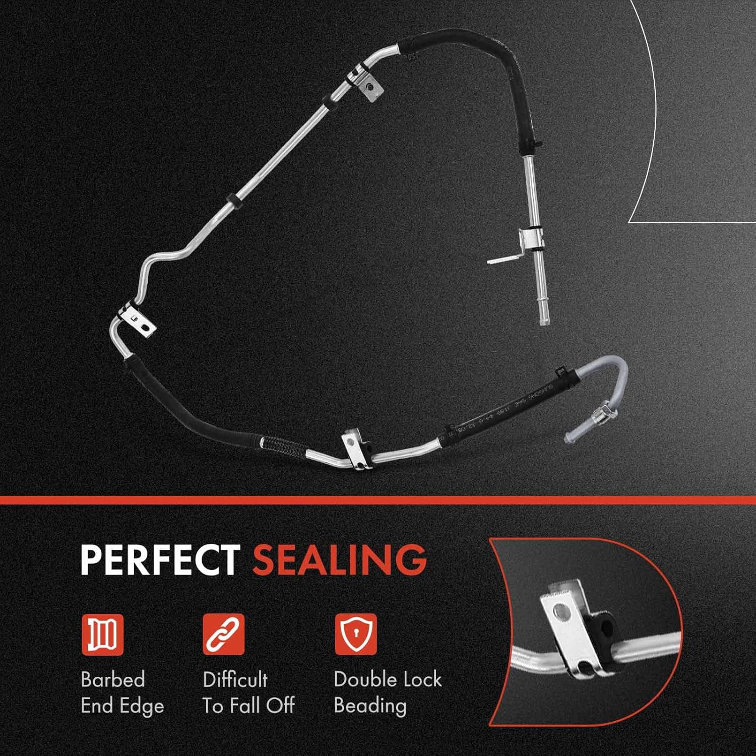 A-Premium Power Steering Return Line Hose Assembly Compatible with Hyundai Elantra 2001-2006 Lower From Gear
