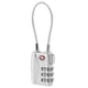 thumbnail image 1 of Portable TSA Approved Security Cable Luggage Lock 3-Digit Combination Password Lock Padlock (Silver), 1 of 3