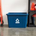 thumbnail image 4 of WMZP Recycling Bin Container, Plastic Trash Bin, 17 Gallons, Blue, 4 of 9