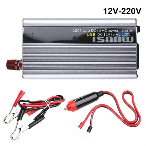 GENEMA 1500W Car and Home Power Inverter DC 12V/24V to AC 110V/220V Power Converter