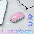 thumbnail image 3 of Ratón Bluetooth Inalámbrico AZTZATZ Recargable 500mAh Rosa, 3 of 8