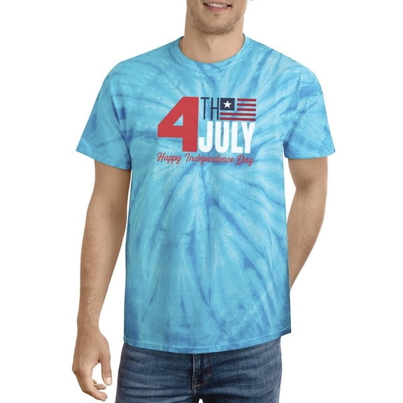 4Th July Stripes Flag Tie Dye Cyclone Men -Image by Shutterstock, Male Medium
