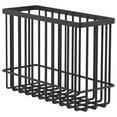 thumbnail image 7 of Topboutique Kitchen Wrap Organizer Rack Wall Adhesive Storage Basket Cabinet Door Organizer Metal Basket Shelf Bathroom Storage Holder for Cutting Board Holder Tin Foil Wax Paper No Drilling,Black, 7 of 7