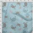 thumbnail image 4 of oneOone Polyester Spandex Light Blue Fabric Sea Craft Projects Decor Fabric Printed By The Yard 56 Inch Wide, 4 of 4