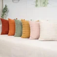 thumbnail image 4 of Funda de almohada de pana de color sólido, blanca, verde, mullida, retro, decorativa, para el hogar, funda de cojín para sofá y dormitorio, 4 of 5