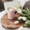thumbnail image 5 of Gifts for Aunt - La Mejor Tia Del Mundo Mugs, Christmas Mothers Day Birthday Gifts for Aunt, Saying "I Love You" to Her, Futtumy 14 fl oz Pink Marble Coffee Mugs Ceramic Mug Tea Cup, 5 of 10