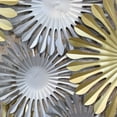 thumbnail image 3 of Handmade 100% Iron Geometric Pattern Gold Silver 55 x 30 Inches Metal Wall Décor, 3 of 7