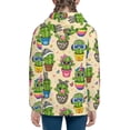thumbnail image 4 of Hoodies for Teen Girls Boys - Cute Cartoon Cactus Warm Boys' Fashion Zip Up Hoodies & Sweatshirts, Boys Girls Kids Clothes Size 7-8 Youth Pullover with Kangaroo Pocket, 4 of 5