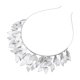 thumbnail image 4 of Nvzi Horquillas para el pelo de boda con flores para novias, peinetas con perlas de cristal, pinzas para el pelo, accesorios para el pelo de boda dorados, joyas - Plateado B, 4 of 4