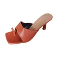 thumbnail image 2 of Zapatillas sexis de tacón alto, sandalias de cabeza cuadrada para mujer, chanclas, zapatos que combinan con todo Wmkox8yii ytu3927, 2 of 4