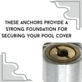 New 10 Pack Aluminum Paver Lawn Pipe Tube Pool Deck Brass Anchor for