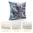 thumbnail image 4 of Abstract Wolves Pillow Covers Natural Snow Mountains Starry Moon Pillow Cases for Kids Teens Adults  Jungle Wild Animals Decor Cushion Covers for Car Office Chairs, 4 of 5