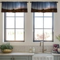 thumbnail image 4 of LALILO Kitchen Curtain Valance Watercolor Color Art Watercolor Rod Pocket Window Curtain 52"x 18" Set of 2, 4 of 7