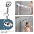 thumbnail image 5 of BRIGHT SHOWERS Shower Faucet Set, Shower Heads System with Rainfall Shower Head and Handheld Showerhead Combo, Shower Valve and Trim Kit, Wall Mounted Shower Holder and 79" Shower Hose, Chrome, 5 of 8
