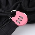 thumbnail image 3 of 4 Pack 3 Digit Luggage Locks, Small Suitcase Padlock Airplane Code Lock Combination Lock for Outdoor Luggage Travel Suitcase Gym Locker Bag (4 Colors), 3 of 4