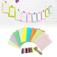 thumbnail image 1 of Marco De Fotos De Papel De Pared, Marco De Fotos De Papel Colgante De 3 Pulgadas, Artesanía DIY Colorida Con Cuerda Para Comedor, 1 of 8