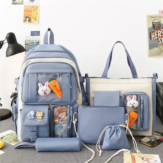 Kawaii Backpack for Girls, Pack of 5 Units, Backpack