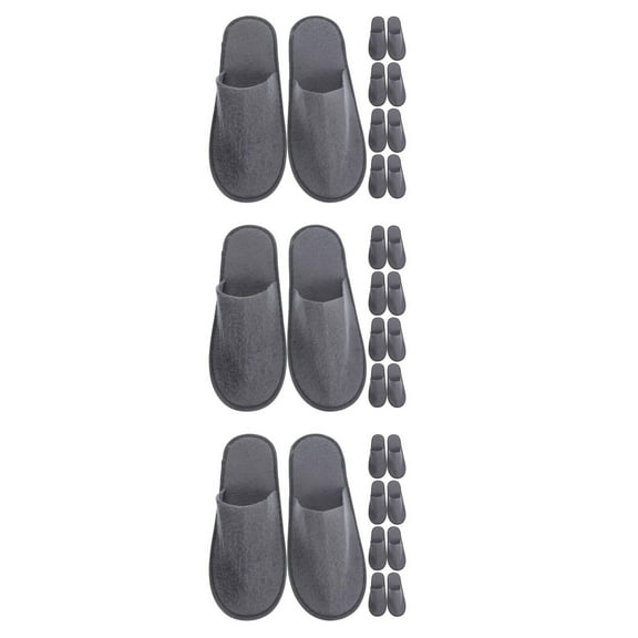 30 Pairs Disposable Slippers for Guests, Hotel Slippers, Non-Slip Indoor Slippers for Women & Men