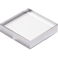 thumbnail image 2 of CiaoHER 1in Thickness 4in Square Acrylic Cube Display Block Clear Polished Pedestal Stand Riser Solid Base 4" x 4" x 1", 1 Pack, 2 of 4