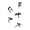 Black-S, variant on Acrylic Mirrour Bird Wall Art Decors Decorative Wall Stickers for Kitchen Home Bedroom Decoration