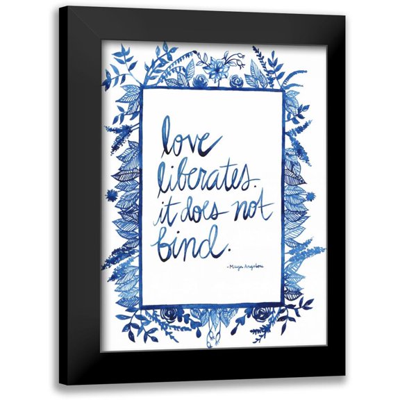 Popp, Grace 11x14 Black Modern Framed Museum Art Print Titled - Love Quote I