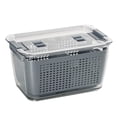 thumbnail image 1 of Bewildely Contenedor escurridor de alimentos frescos, cesta de almacenamiento de frutas y verduras, contenedor organizador para refrigerador Organizadores de utensilios de cocina 5.8L Bewildely HA026893-02, 1 of 6