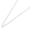 thumbnail image 2 of Ioka - 14K White Solid Gold 1.5mm Singapore Chain Necklace with Spring Ring Clasp - 20", 2 of 5