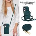 thumbnail image 5 of Allytechgroup for Samsung Galaxy S25 Edge Case, Wallet Phone Case with Card Holder, Crossbody Strap, Stand Feature, RFID Blocking, PU Leather & TPU Shockproof Galaxy S25 Edge Cover, Green, 5 of 8