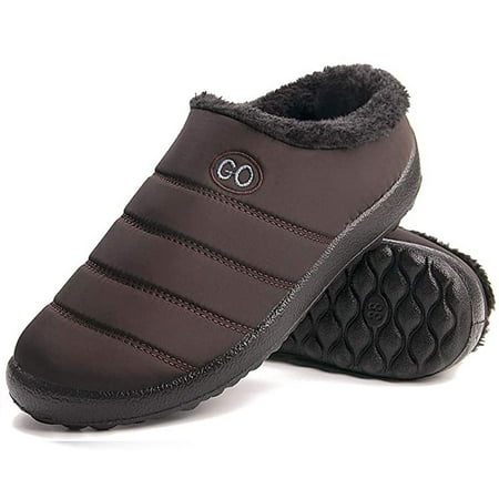 

Womens Comfortable Memory Foam Slippers boots Winter Plush Fleece Lined House Shoes