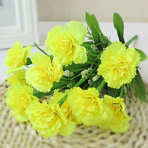 Travelwant Carnations,Outdoor UV Resistant No Fade Artificial Flower