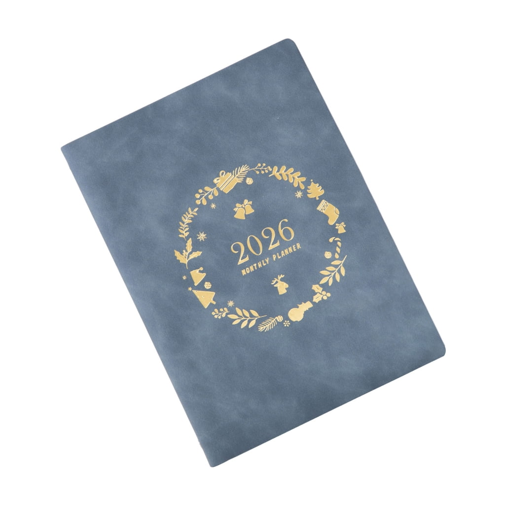 2026 Weekly Planner Notebook with Refillable 6 Rings Leather Binder Cover Dated