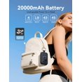 thumbnail image 4 of Batería externa RORRY 20000 mAh PD 30 W con 2 cables, color negro, 4 of 6