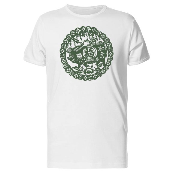 Chinese Art With A Pig Tee Men's -Image by Shutterstock