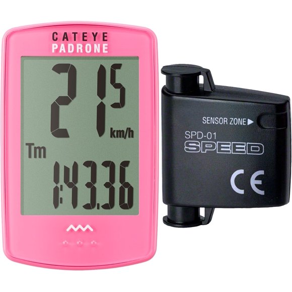 CATEYE - Ciclocomputador inalámbrico Padrone (Rosa)