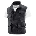 thumbnail image 3 of Outdoor Photography Fishing Men's Vest Pocket Workwear, Large Size, Shoulder Mountaineering with Horse Clip, Polyester Material, 3 of 3