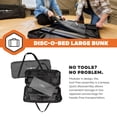 thumbnail image 5 of Disc-O-Bed Large Outdoor Convertible 2 Person Portable Camping Bunk Cots, Grey, 5 of 12