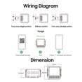 thumbnail image 4 of Amdohai Zigbee Smart Switch Module 100-240V Home Automation Module Tuya APP Remote Control Timing Group Sharing Smart Home Voice Control Work With Google Assistant/Alexa/Siri, 4 of 9